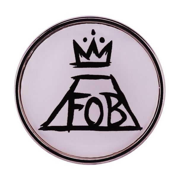 

knock down boys pop alternative rock band logo brooch badge, Blue