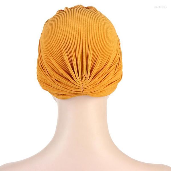 Beanie/Kafatası Kapakları Çok renkli ön düğüm moda türban şapkası çapraz alnın büyük yaylı türbanlar kadınlar için