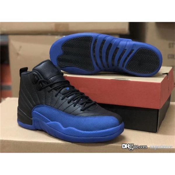 

shoes authentic 12 black game royal original 12s real carbon fiber 130690-014 man sports sneakers