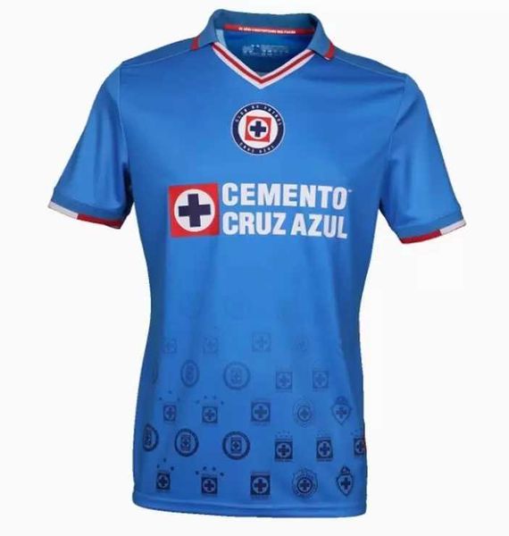 

liga mx campeones 2022 2023 cruz azul soccer jerseys rodriguez pineda angulo alvarado romo home away 3rd 22 23 football men women kids shirt, Black