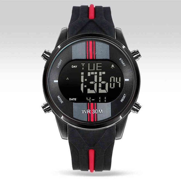 

huiya06 watch multifunctional luminous electronic movement sapphire glass mirror waterproof watch, Slivery;brown