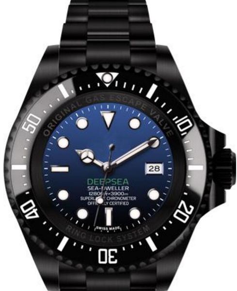 

u1 classic new d-blue ceramic bezel sapphire men 44mm men watches automatic movement mechanical stainless steel watch 126600, Slivery;brown