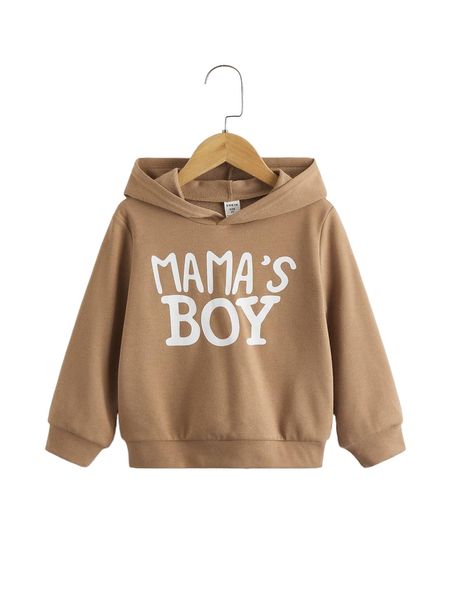 

toddler boys letter graphic hoodie 01id#, Black;white