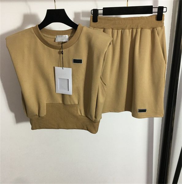 

new women's two piece pants rubber sticker letter dress with shoulder on front skirt coffee black s  l, White