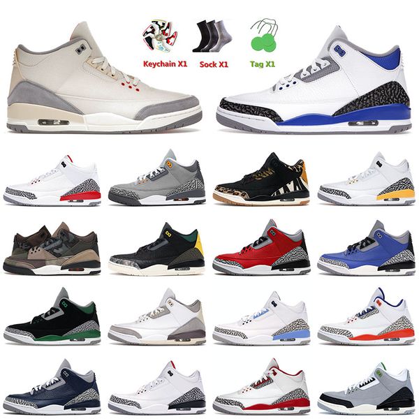 

og jumpman 3 3s mens basketball shoes muslin racer blue laser orange cardinal red georgetown dark iris patchwork men women trainers sneakers