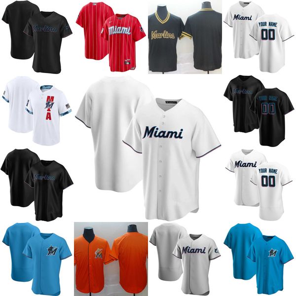 

baseball jerseys custom jersey miami''marlins''mens women youth 24 jesus aguilar 15 brian anderson 52 anthony bass 38 jo, Blue;black