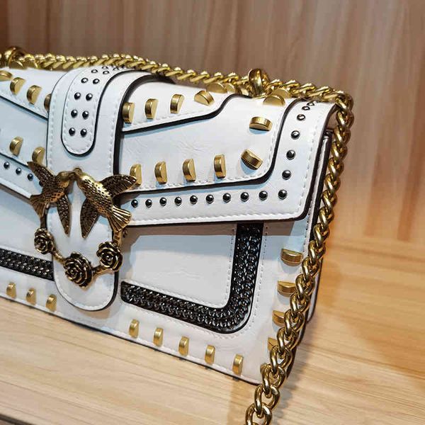 

pu leather shoulder crossbody women chain messenger bag