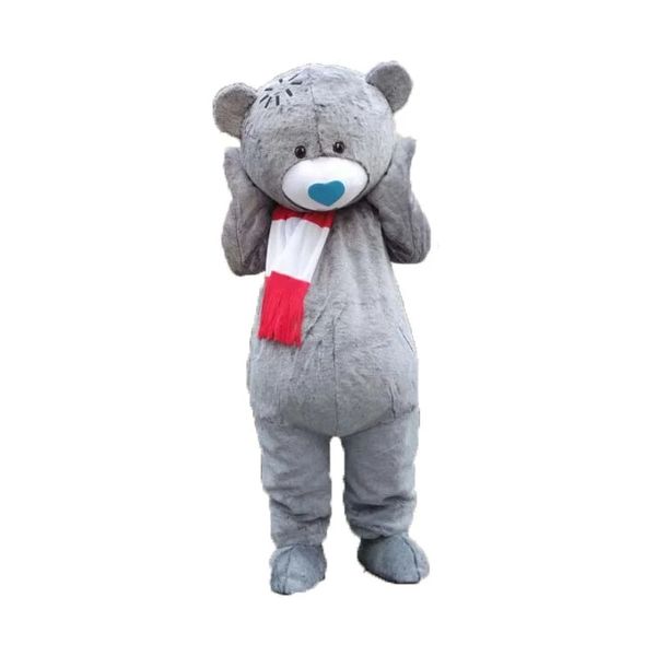 

teddy bear mascot costumes tailsman doll for halloween carival pary event, Red;yellow