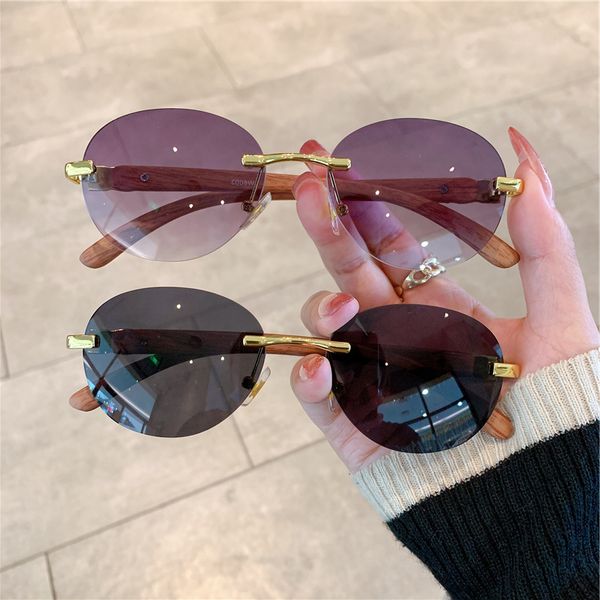 

combs rimls fashion sunglass for women men wood grain brand vintage framels sunglass retro glass driving uv400, White;black