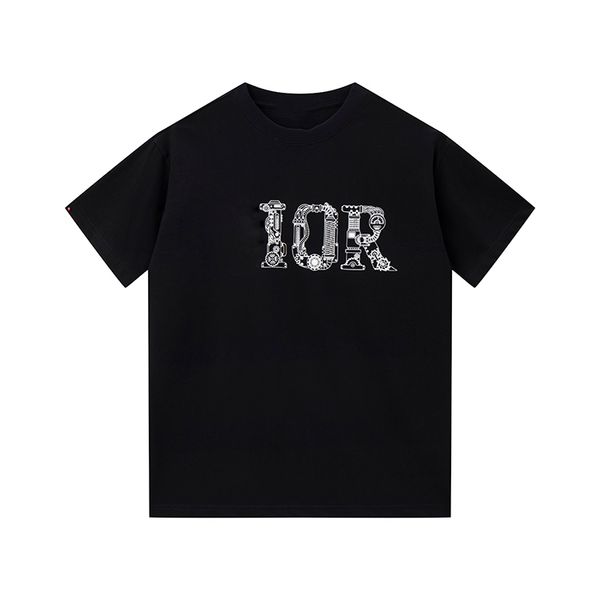 

summer fashion designer t shirts for men tees luxury high-quality letter 3d printed t shirt man women clothing short sleeved tshirt, White;black