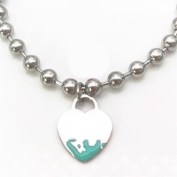 

heart bracelet female beaded strands chain on hand stainless steel fashion jewelry valentine day christmas gift for girlfriend acc207i, Black