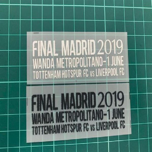 

final madr 2019-june 1 match details patch ucl final match text for m.salah mane firmino kane heat transfer 2018 2019 soccer badge325u