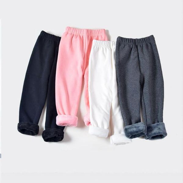 Kids Leggings Girls Dot Pantaloni stampati pantaloni spessi inverno Calzati per bambini Calzati per bambini 12 Colori opzionali