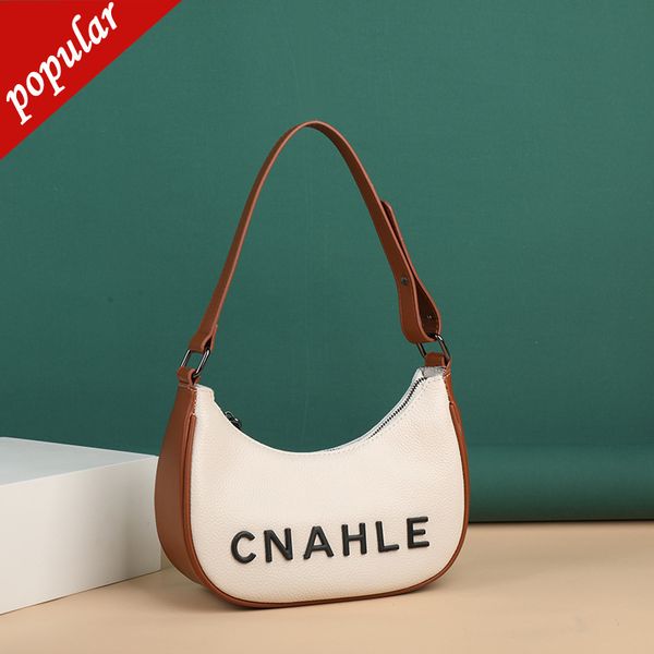 

2022 shoulder layer leather underarm bag new women's fashion handbags