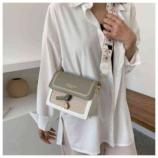 

evening bags chain flap bags for women shoulder bag patchwork pu leather ladies handbag 2022 luxury broad strap female messenger bolsas 2204