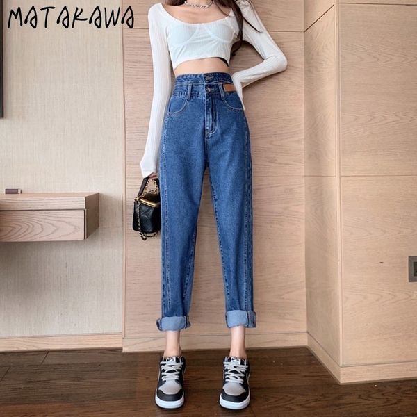 

straight casual denim pants korea personality highwaisted hollow out jeans woman loose trousers women 210506, Blue