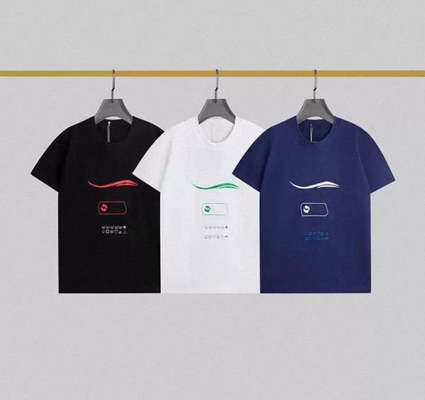 

2022 summer designer balenicagas t shirt mens fashion tees hip hop men with letter loose clothing short sleeve shorts leisure tees cothing a, White;black