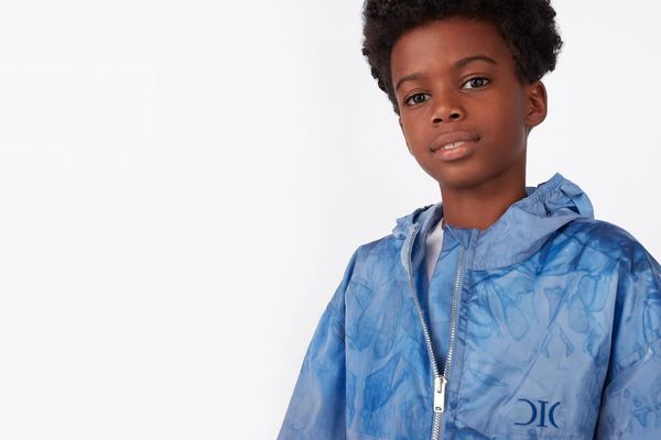 

boys girls jackets baby clothe hooded baby designer waterproof zipper blue 100-160cm, Blue;gray