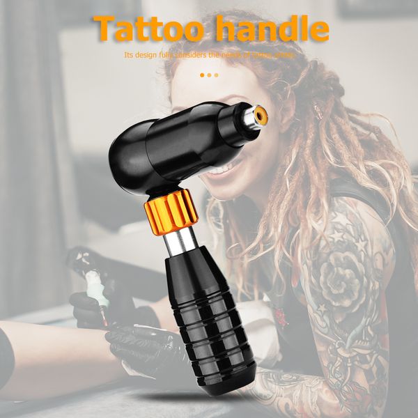 

professional silent l-shaped tattoo gun adjustable rotary pen motor hybrid tattoo machine makeup supplies with cord black perfec