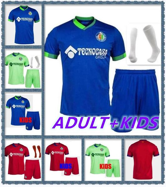 

kids kits 2022 2023 getafe cf soccer jerseys enes unal 22 23 maksimovics home away third cucurella arambarri sandro olivera mata djene mayor, Black;yellow