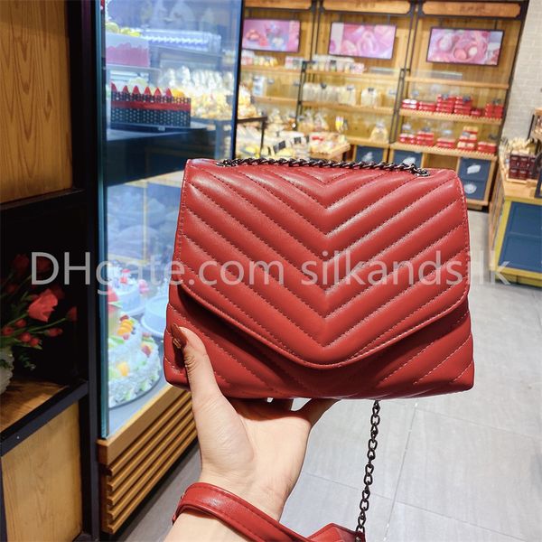

luxury designer women's bags metal chain one shoulder crossbody bag fashion europe and america simple envelope bag ladies small square