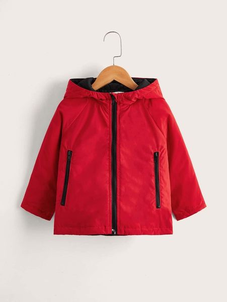 

toddler boys zip up raglan sleeve hooded winter coat she, Blue;gray