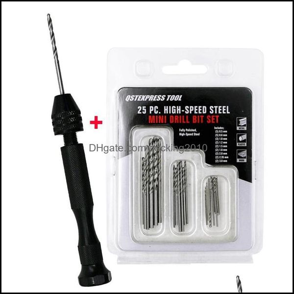 Другие ручные инструменты Home Garden Diy Micro Drill Bits Установите 0,5 ммм 0,0190,118 для печатных ремесе