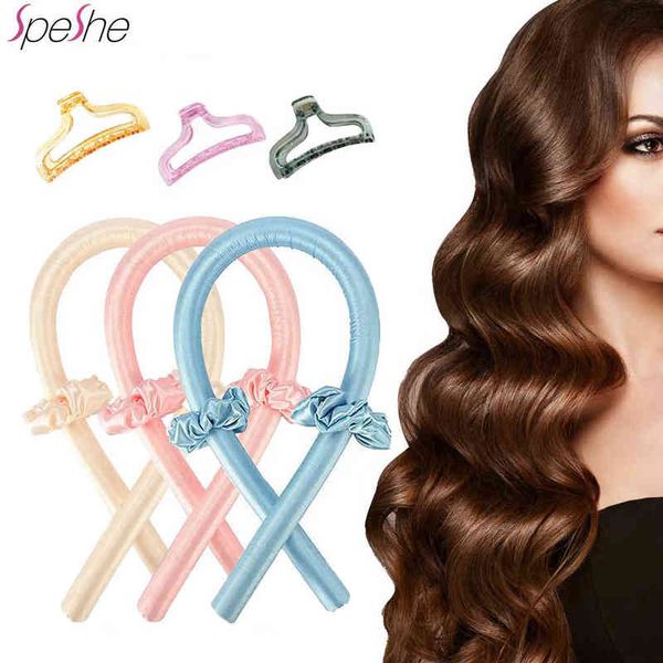 

hair curler ribon heatless curls overnight lazy silk ribbon make curl 220304