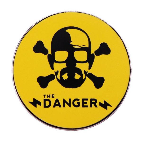 

breaking bad - i am the danger pin button brooch classic tv show badge fashion cool jewlery, Blue