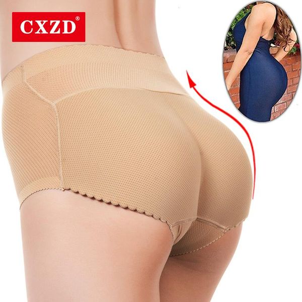 

women padded butt lifter panty body shaper fake hip shapwear underwear briefs plus size, Black;white