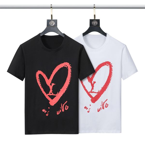 

2022 new mens womens designer t shirts printed fashion man t-shirt cotton casual tees short sleeve luxury hip hop streetwear tshirts m-3xl#2, White;black