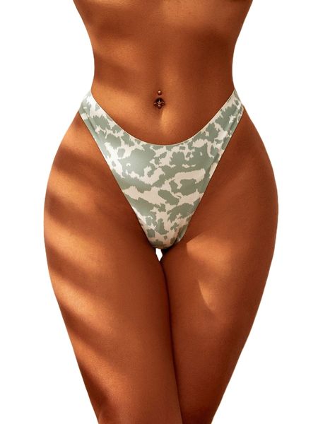

leopard reversible no show bikini bottom d6zw#, White;black