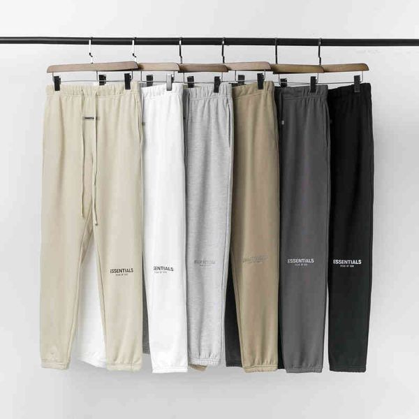 

men's shorts feel of god fog essentials double line letter reflective pants high street aebs, White;black