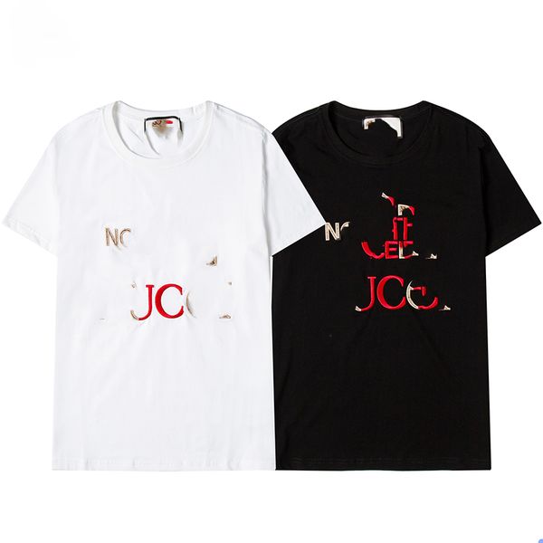 

mens designer t shirts fashion pure cotton breathable quick dry round neck t-shirts luxury for men casual color black white asia size m-xxl, White;black