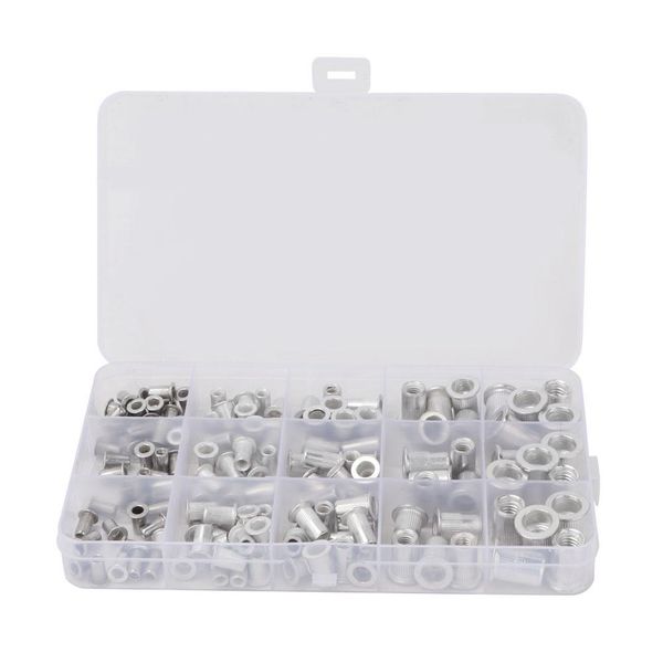 

150pcs zinc alloy nutsert kit m3 m4 m5 m6 m8 rivet nut set