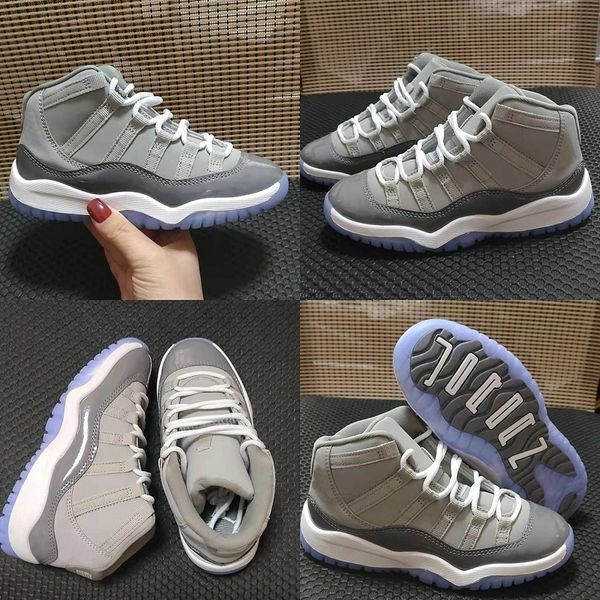 

kids 11 11s space bred concords youth fashion boys basketball shoes sneakers cool grey children boy girl kid 11s white pink gray suede toddl, Black