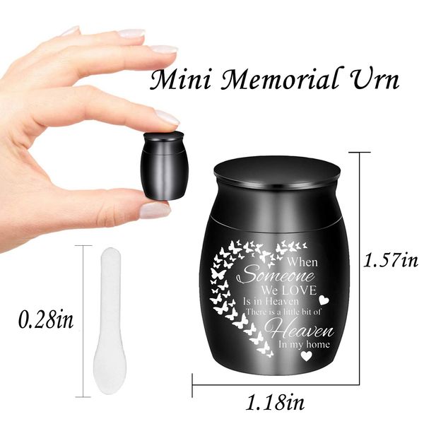 

mini cremation pendant urn human ashes birds funeral for pets container stainless steel cat dog pets memorials, Silver