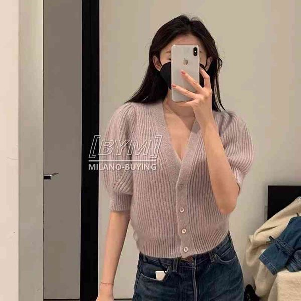 

women's hoodies sweatshirts ml autumn fashion casual five sleeve green bubble v-neck short sweater women, Black