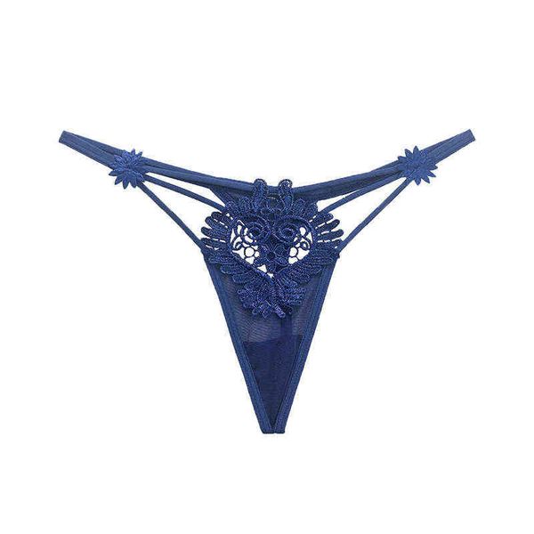 

low-waist thongs fashion sweet pure color embroidery women's t-pants pijamas thong underwear slut lingerie cute w220324, Red;black