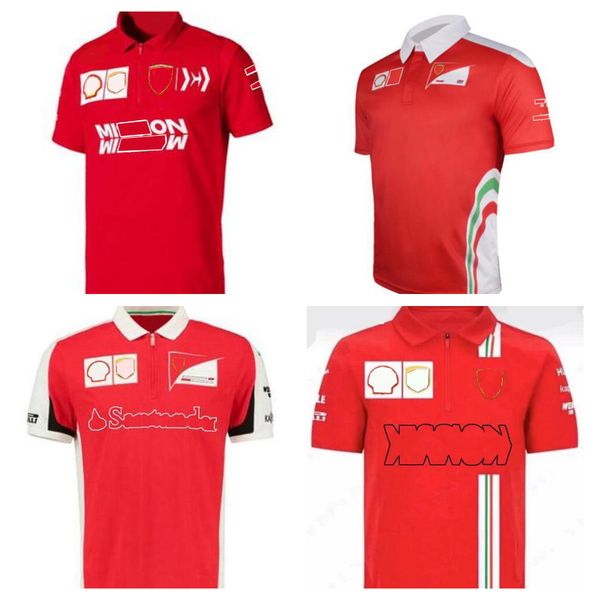 

f1 formula one lapel polo shirt new summer short sleeve same custom