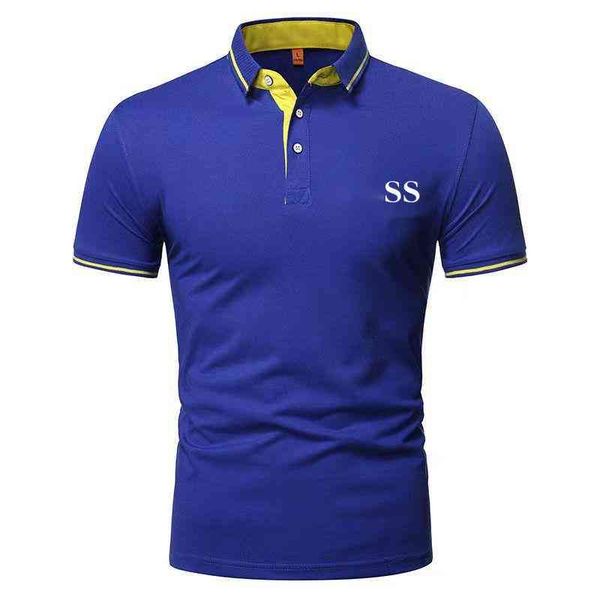 

men's polo shirts h b 22 oos short sleeve t-shirts summer cotton sweatshirts fashion loose business casual designer lapel shirts s-5xl, White;black