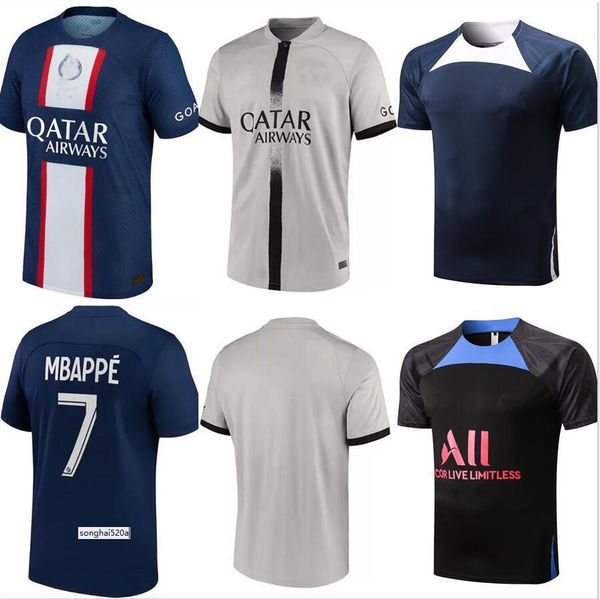 

hakimi maillot de foot 22 23 soccer jersey 2022 2023 mbappe shirt men kids hommes enfants verratti marquinhos kimpembe sergio ramos, Black;yellow