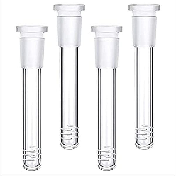 Commercio all'ingrosso Lo Pro Diffusore Downstem in vetro con 6 tagli Tubo narghilè Flush Top 14mm 18mm Adattatore riduttore femmina Diffuso verso il basso Gambo per bicchiere in vetro Bong