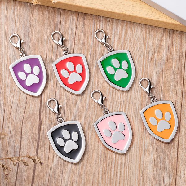 Targhetta per cani Collare per cani personalizzato Collare per collari identificativi per gatti per cuccioli Tag Accessori per animali domestici in metallo inossidabile per negozio di animali domestici per cani di piccola taglia