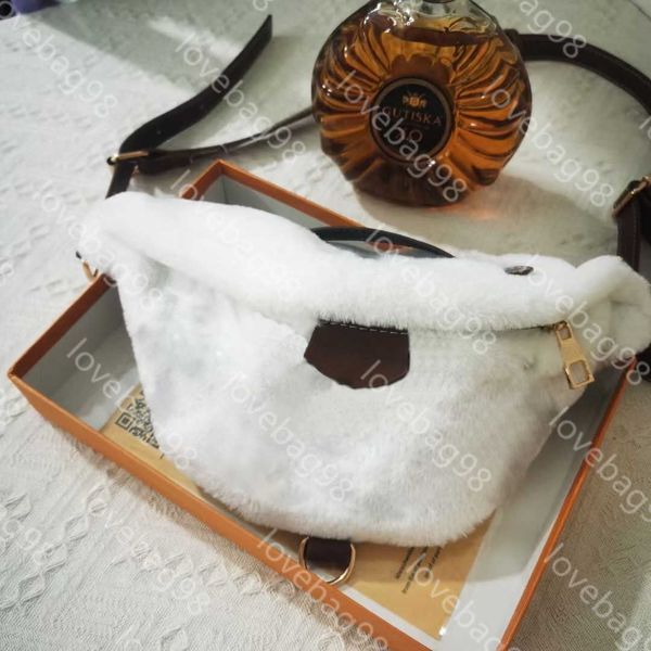 

luxury designer waist bags teddy lambswool handbags cross body famous fashion shoulder bag pack style