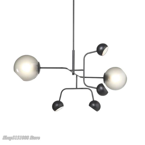 Pendelleuchten Nordic Molecular Glass Lights Designer Postmodern Magic Bean Hängelampe für Wohnzimmer Schlafzimmer Home Decor LuminairePendant