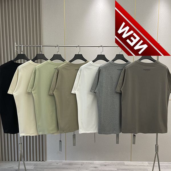 

fog double thread essentials letter short sleeve feel of god high street loose casual simple solid color t-shirt, White;black