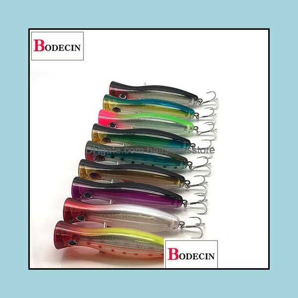 

baits lures fishing sports outdoors poppers artificial/hard/big/fake/carp/bass bait for fish/pike jerkbait poper lure/crankbait/wobbler/ta