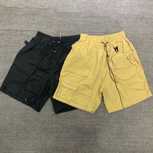 

shorts men women 1 quality multi-pocket cargo drawstring black shorts