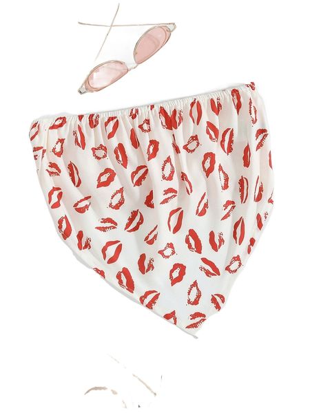 

lip print tube n72b#, White